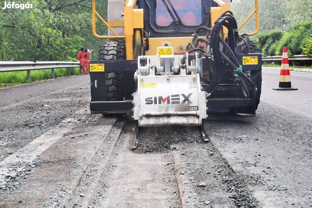 Aszfaltmaró bérlés munkagépre (Bobcatre, JCB /Caterpillar kombigépre)