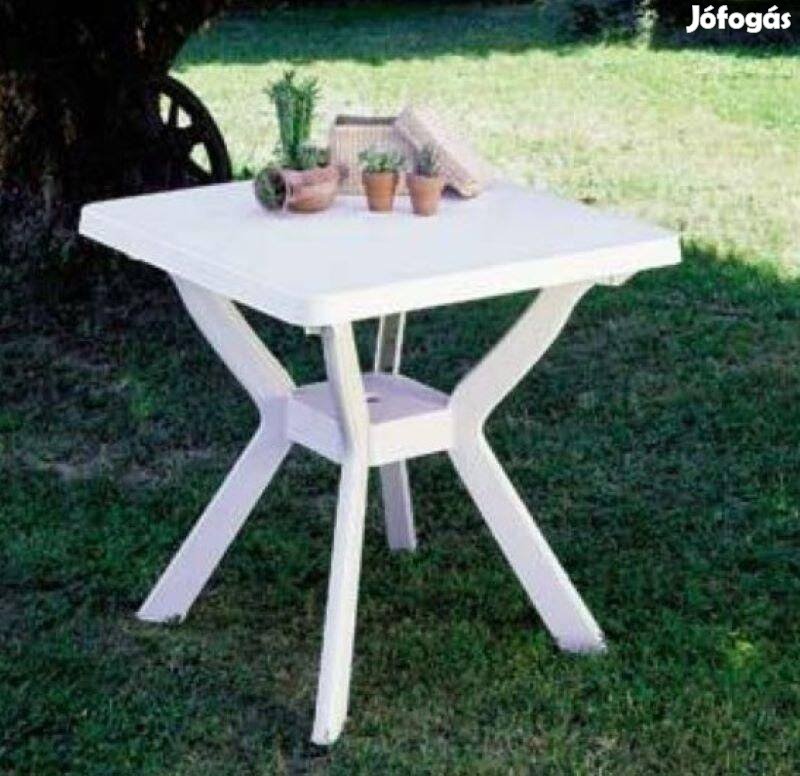 Asztal 79 x 79 cm fehér NILO ingyenes szállítással