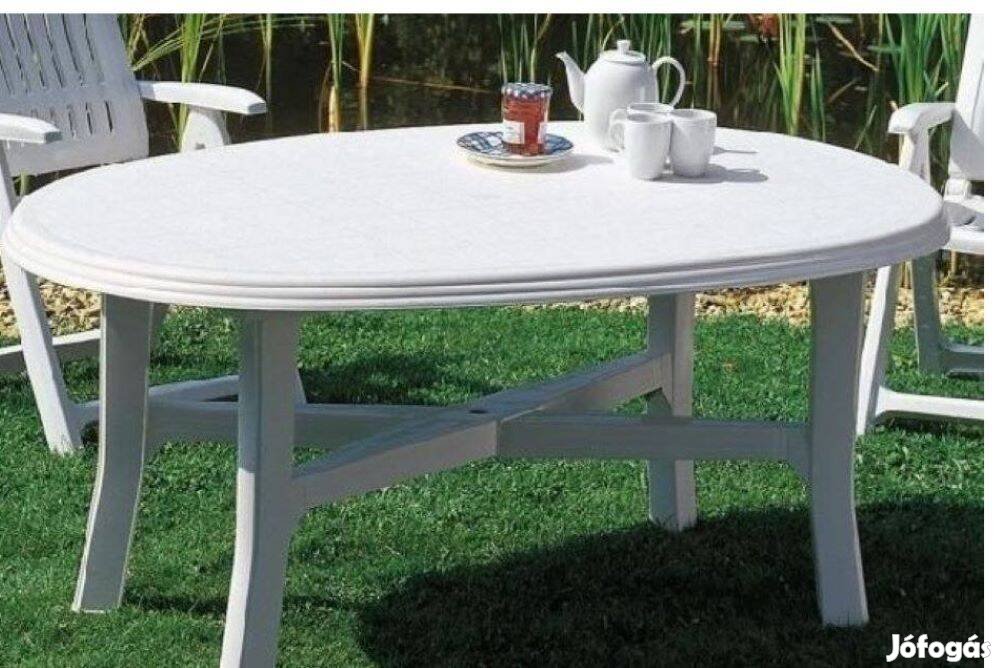 Asztal Danubio fehér 165 x 110 cm ingyenes szállítással