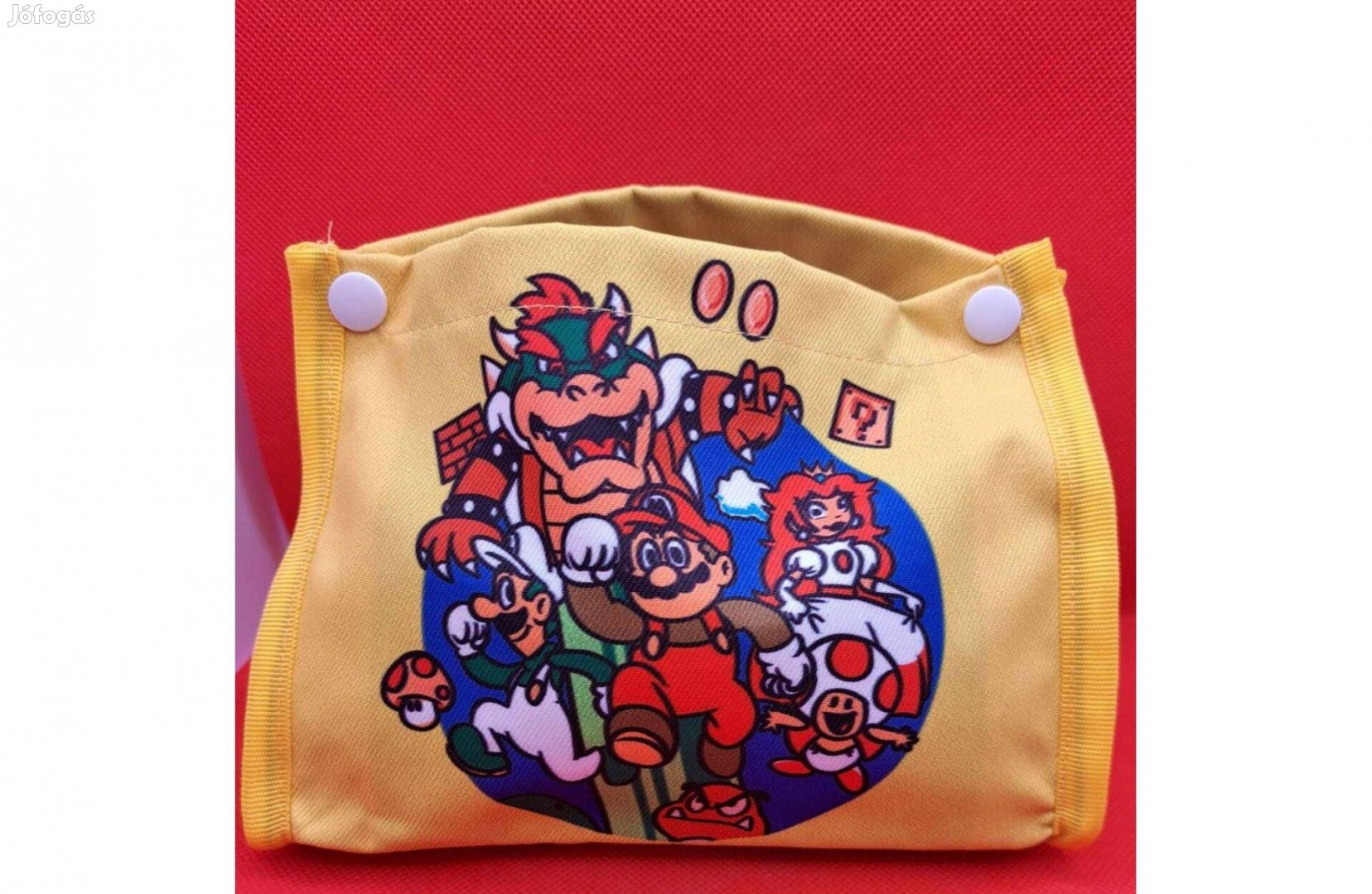 Asztali Papírzsebkendő Tartó Super Mario Mintával