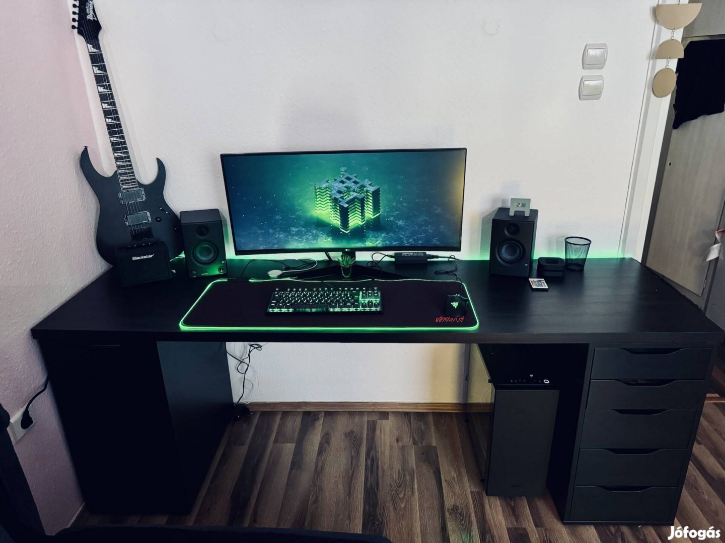 Asztali gamer pc, ikea íróasztal