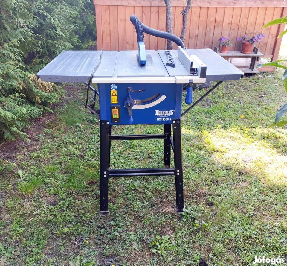 Asztali körfűrészgép állvánnyal eladó. Herkules TKS 1500 S