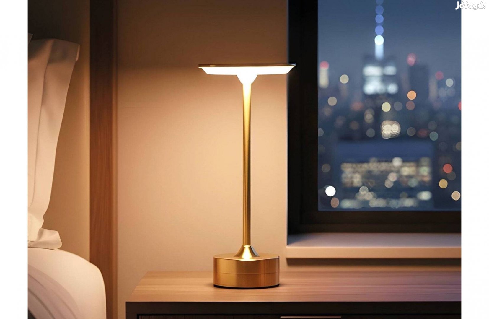 Asztali lámpa - arany színű fém - állítható színhőm,