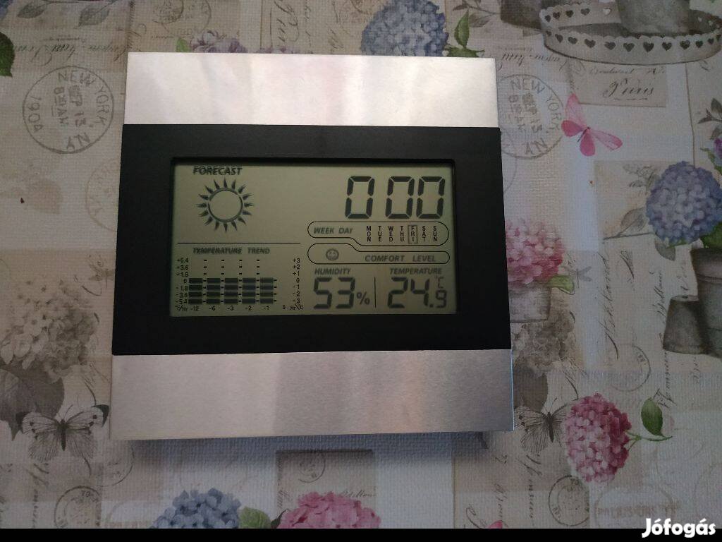 Asztali óra Digitális időjárás állomás