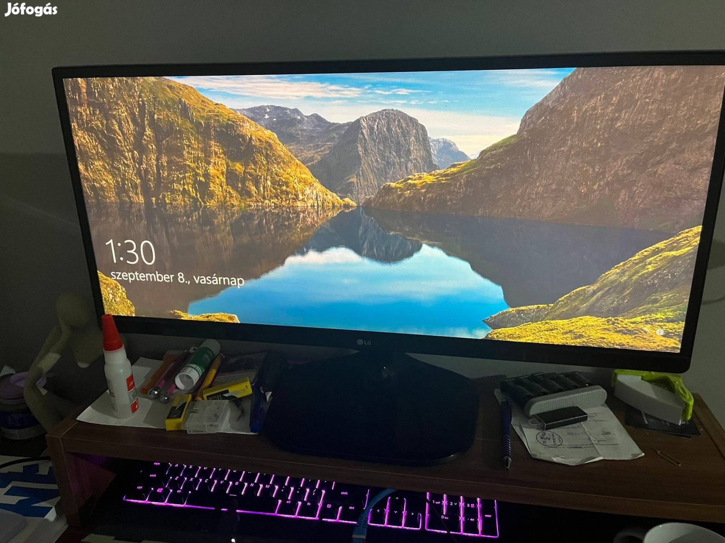 Asztali számítógép 1050Ti i5 processzor és Monitorral együtt