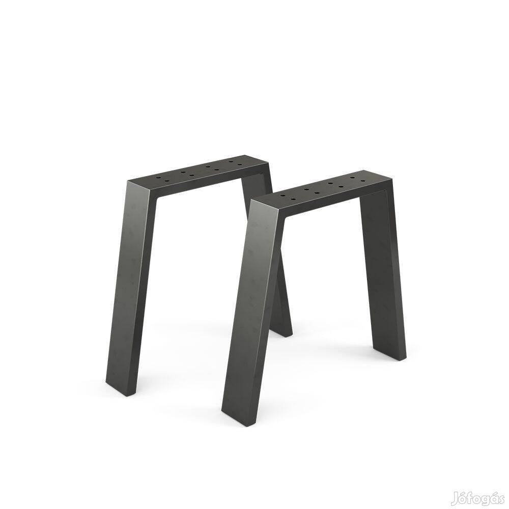 Asztallábak,padlábak,2 db,U alakú,fekete,42 cm,Vicco Loft,acél,Új