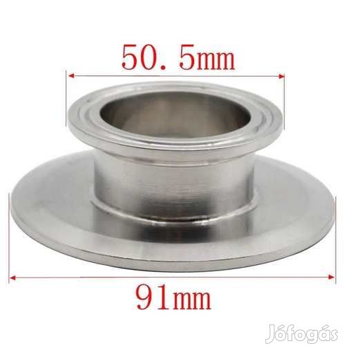 Átalakító 1,5" Tri-Clamp - 3" Tri-Clamp  (3533)