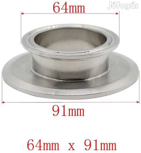 Átalakító 2" Tri-Clamp - 3" Tri-Clamp  (3535)