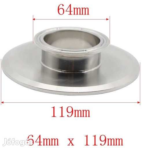 Átalakító 2" Tri-Clamp - 4" Tri-Clamp  (3536)