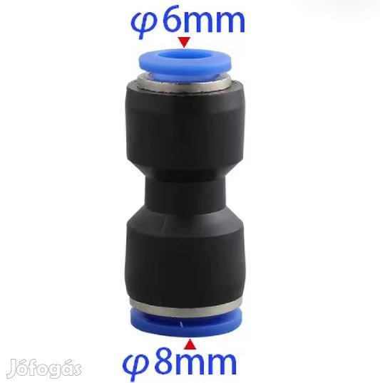 Átalakító toldó gyorcsatlakozó 8mm-6mm (6073)