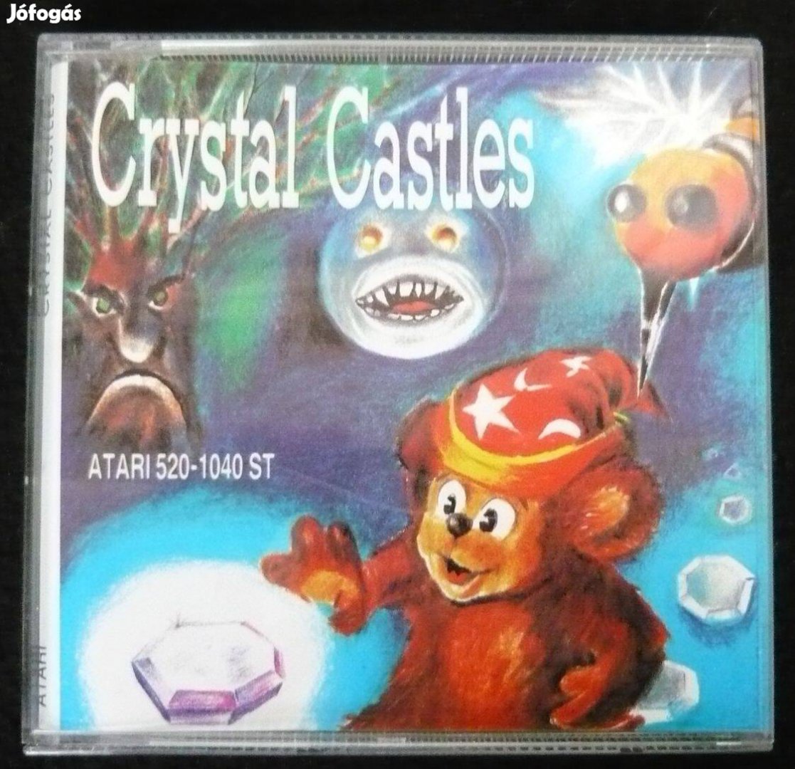 Atari ST 1989 Crystal Castles eredeti, magyar nyelvű floppy