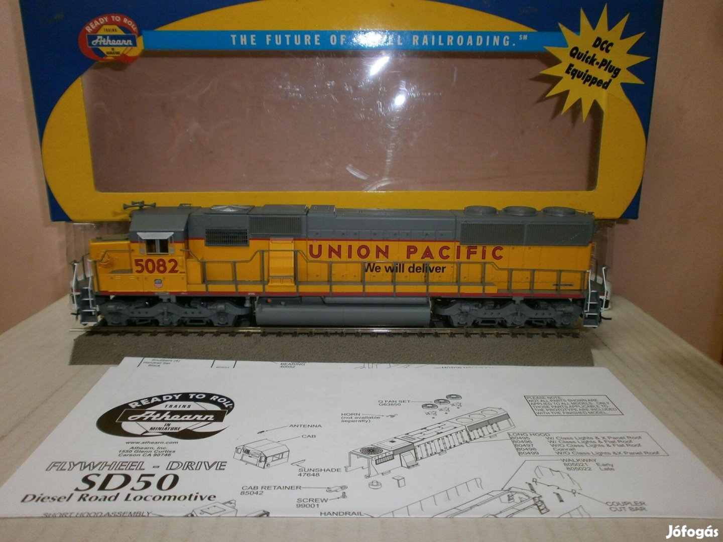 Athearn 80988 - Usa " SD-50" "Union Pacific" dizel mozdony - H0 -DCC