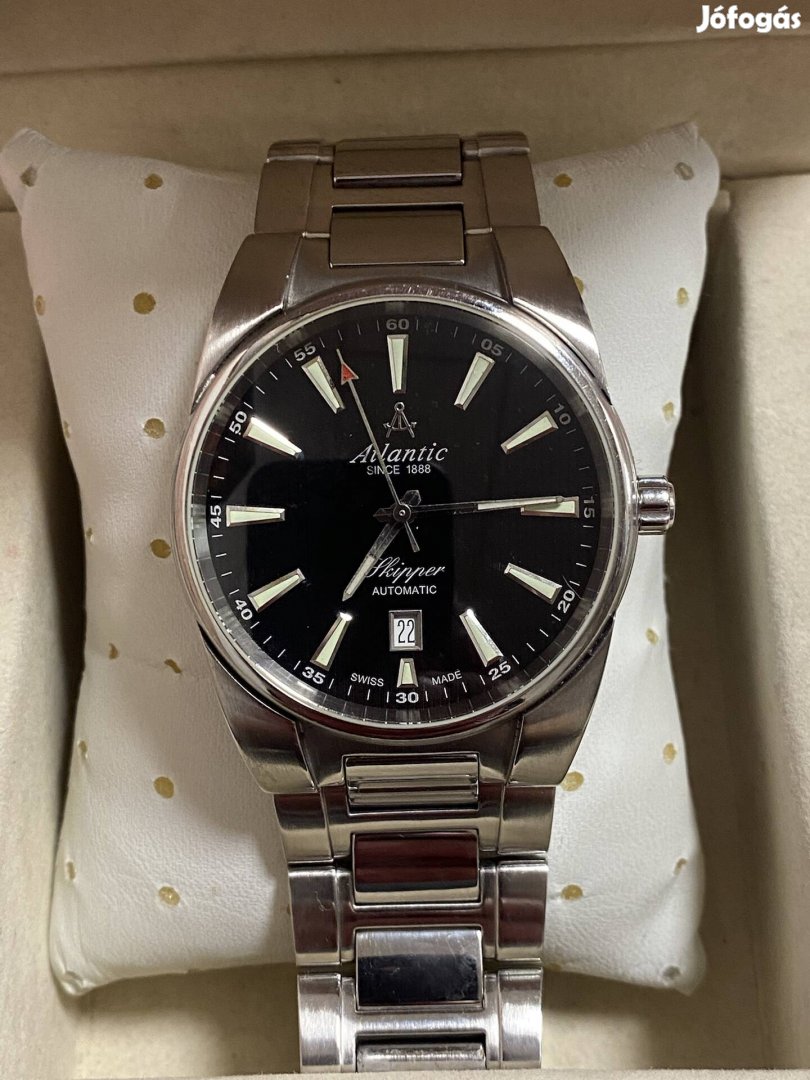 Atlantic &Kipper Automatic Swiss Made Full acél Óra 