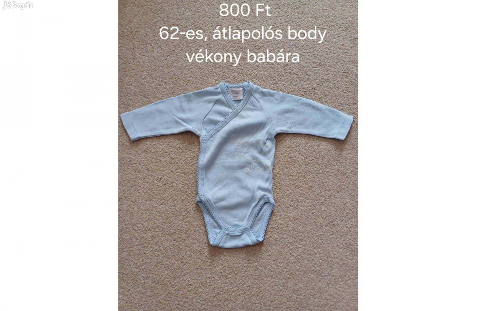 Átlapolós unisex body 62-es