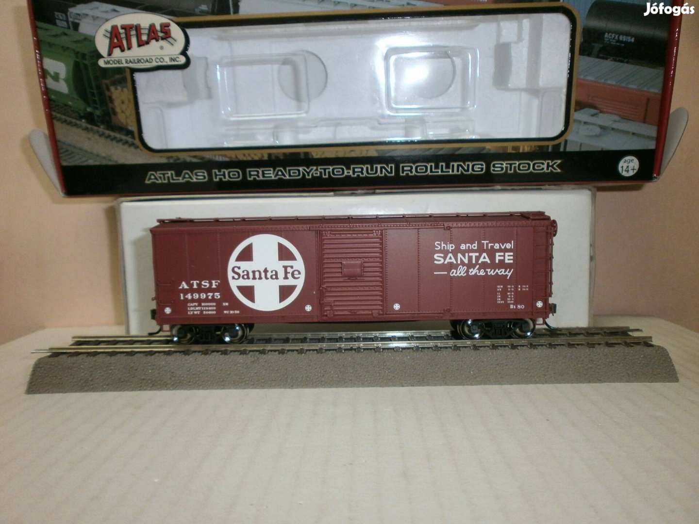 Atlas 6405-1 - "Santa Fe"- Usa teher kocsi - H0