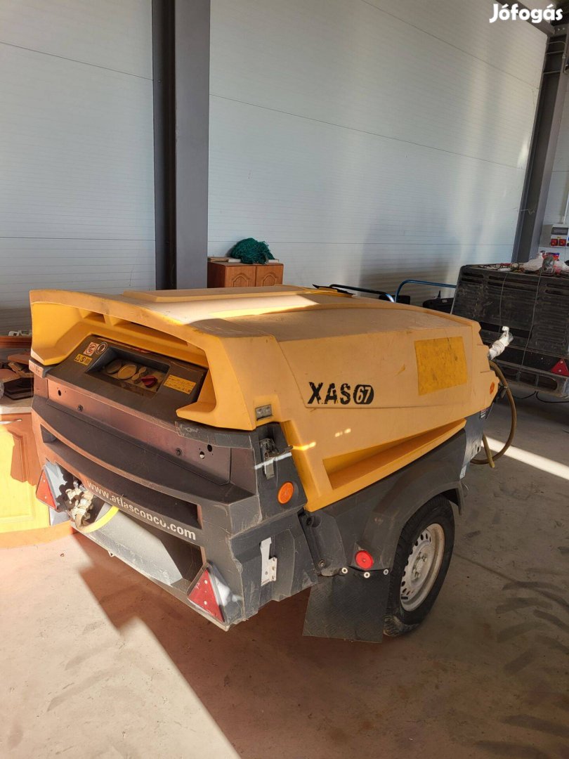 Atlas copco xas 67 csavarkompresszor