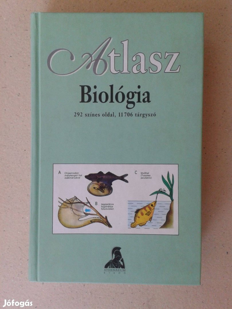 Atlasz / Biológia - 292 színes oldal, 11706 tárgyszó