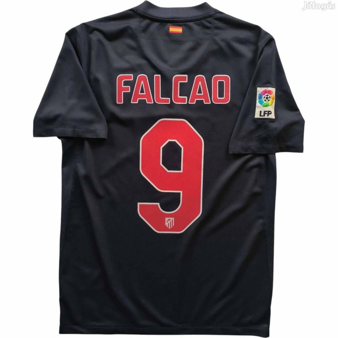 Atletico Madrid 2011-12 Nike vendég Radamel Falcao foci mez S-es