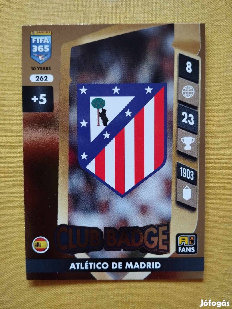 Atletico Madrid FIFA 365 2025 Club badge csapatcímer focis kártya