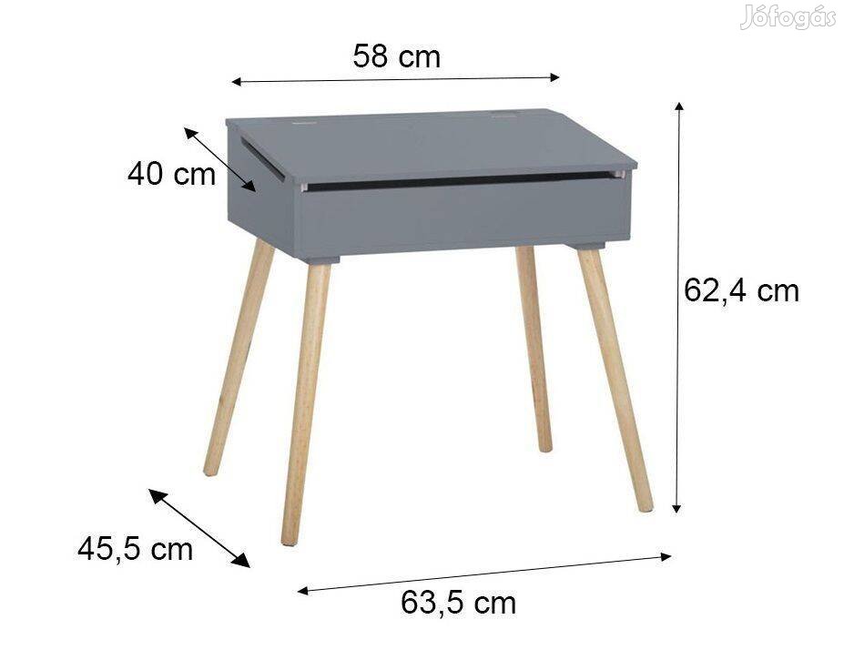 Atmosphera 158695b íróasztal 63x62cm - szürke