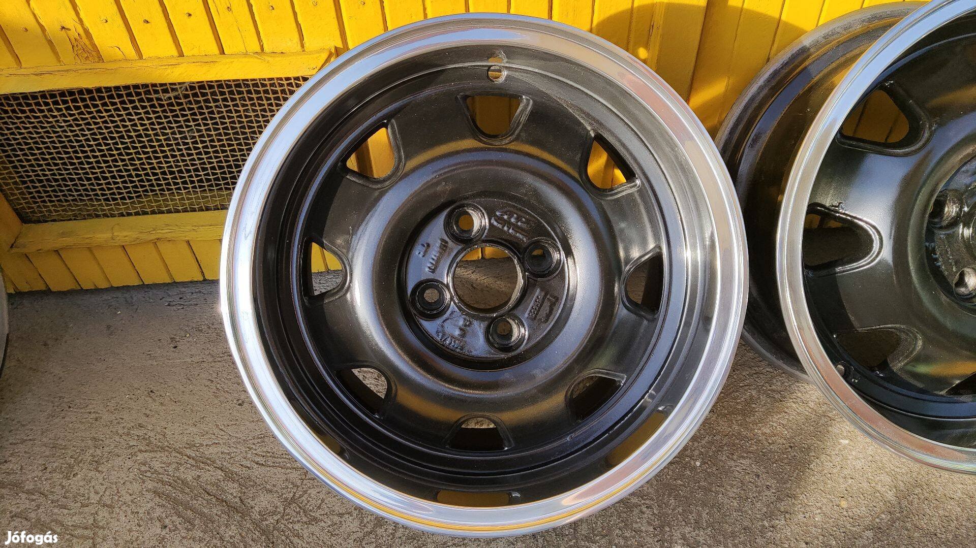 Ats Cup fekete - polír peremes alufelni, 7x15, 4x100, 57.1, et28