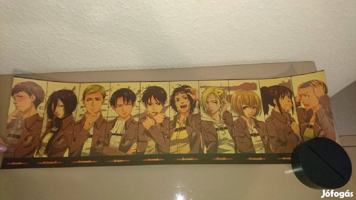 Attack On Titan AOT anime poszter rajongóknak Új Készleten számlával