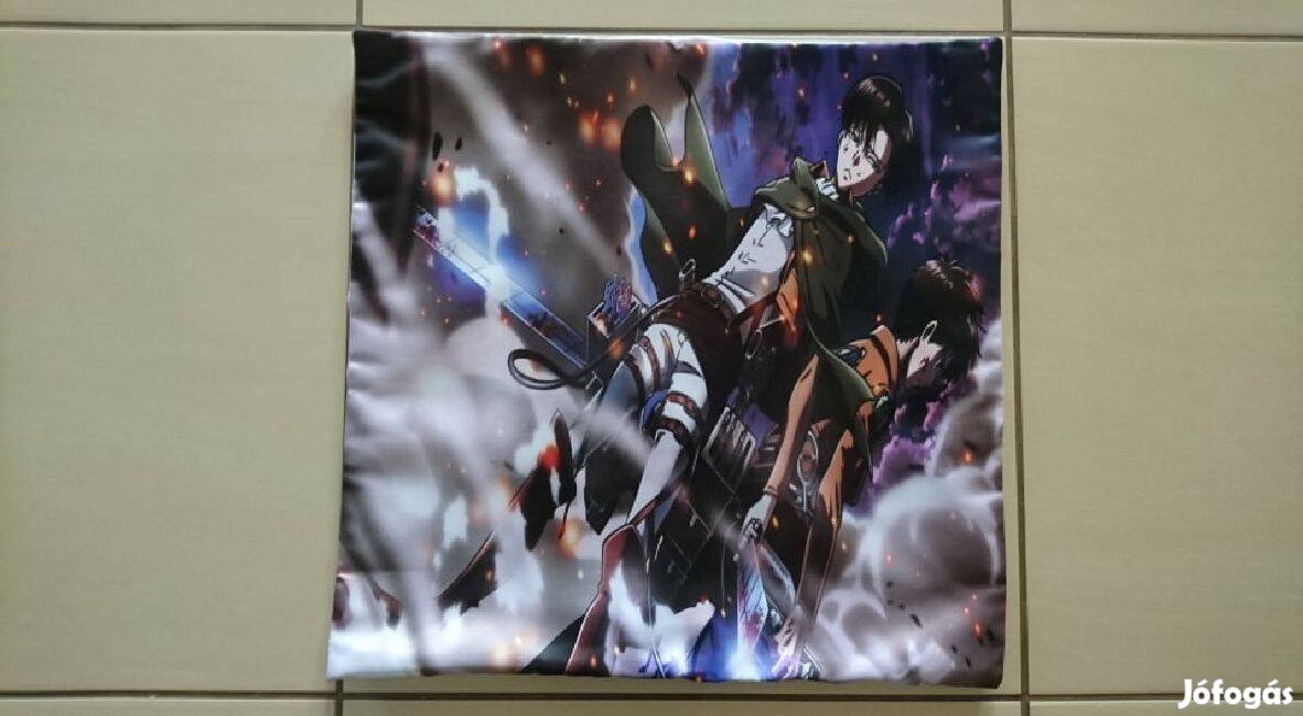 Attack On Titan AOT párnahuzat Levi Ackerman Eren Új számlával