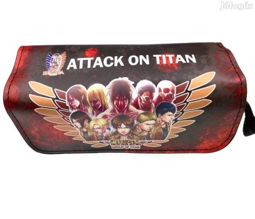Attack on Titan AOT tolltartó írószer tartó kozmetikai táska Új Készle