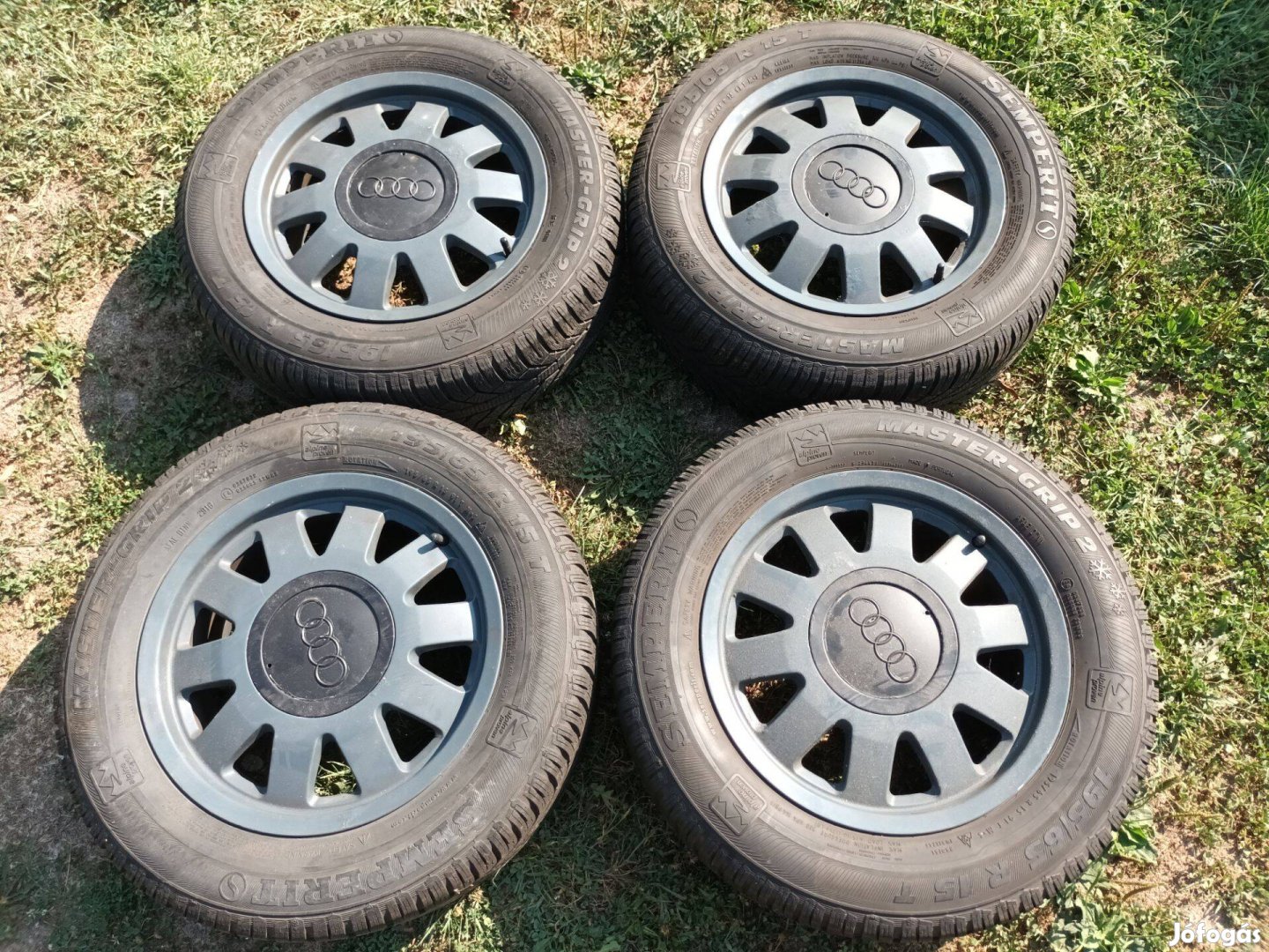 Audi 15 colos alufelni téli gumikkal, felni mérete 5x112, ET 45,