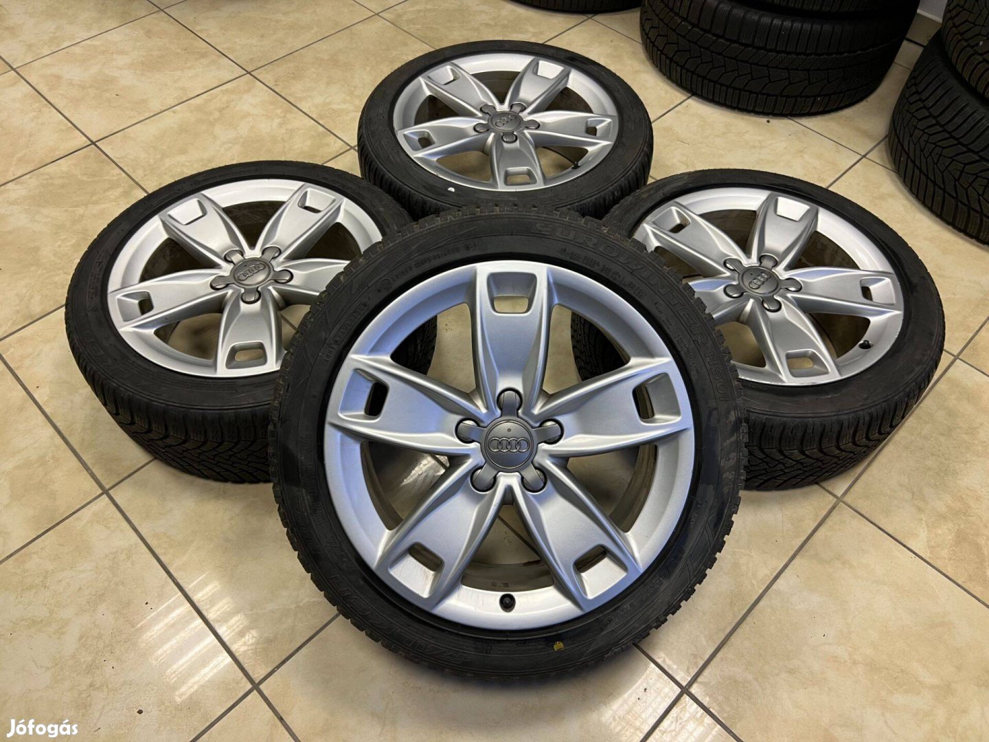 Audi 17" 5x112 alufelni felni 225/45r17 téli gumi