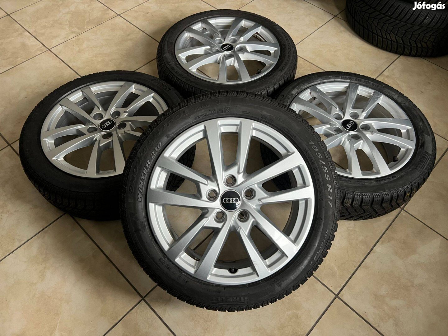 Audi 17" 5x112 alufelni felni vw volkswagen skoda seat 195/55r17 téli