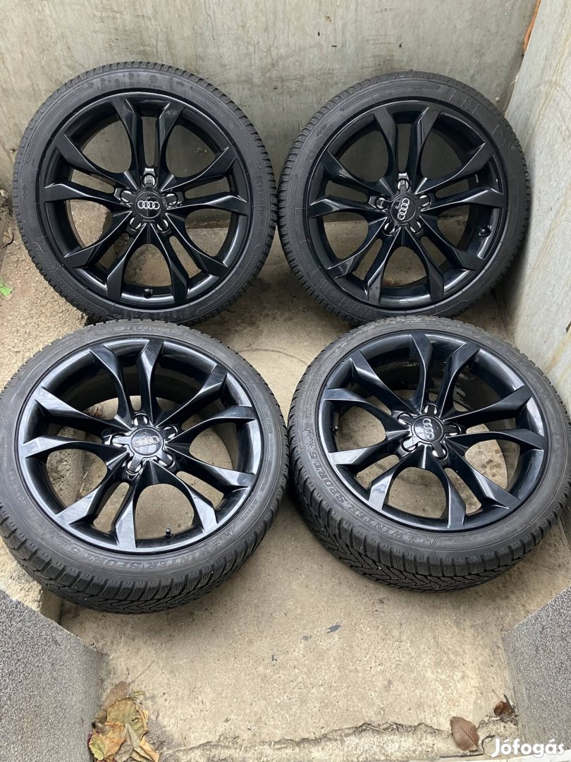 Audi 18 col 5x112 gyári alufelni téli gumival