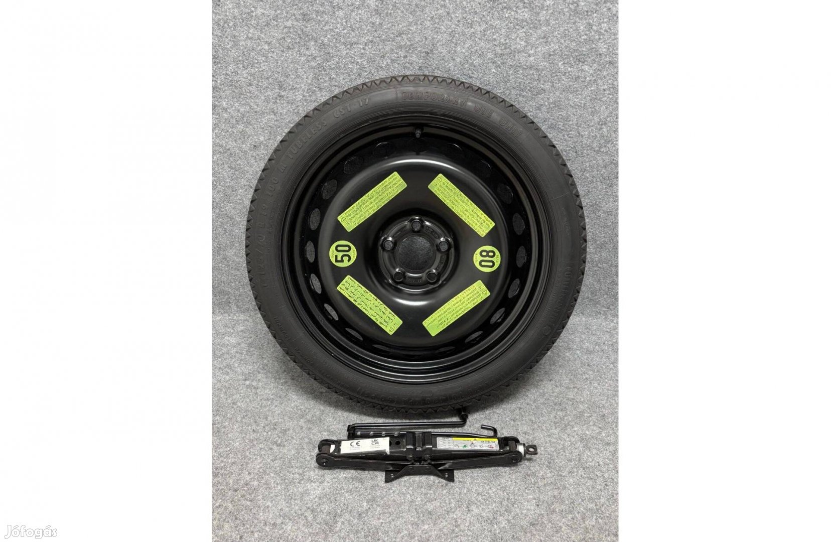 Audi 19" 5x112 felni pótkerék mankókerék emelővel új