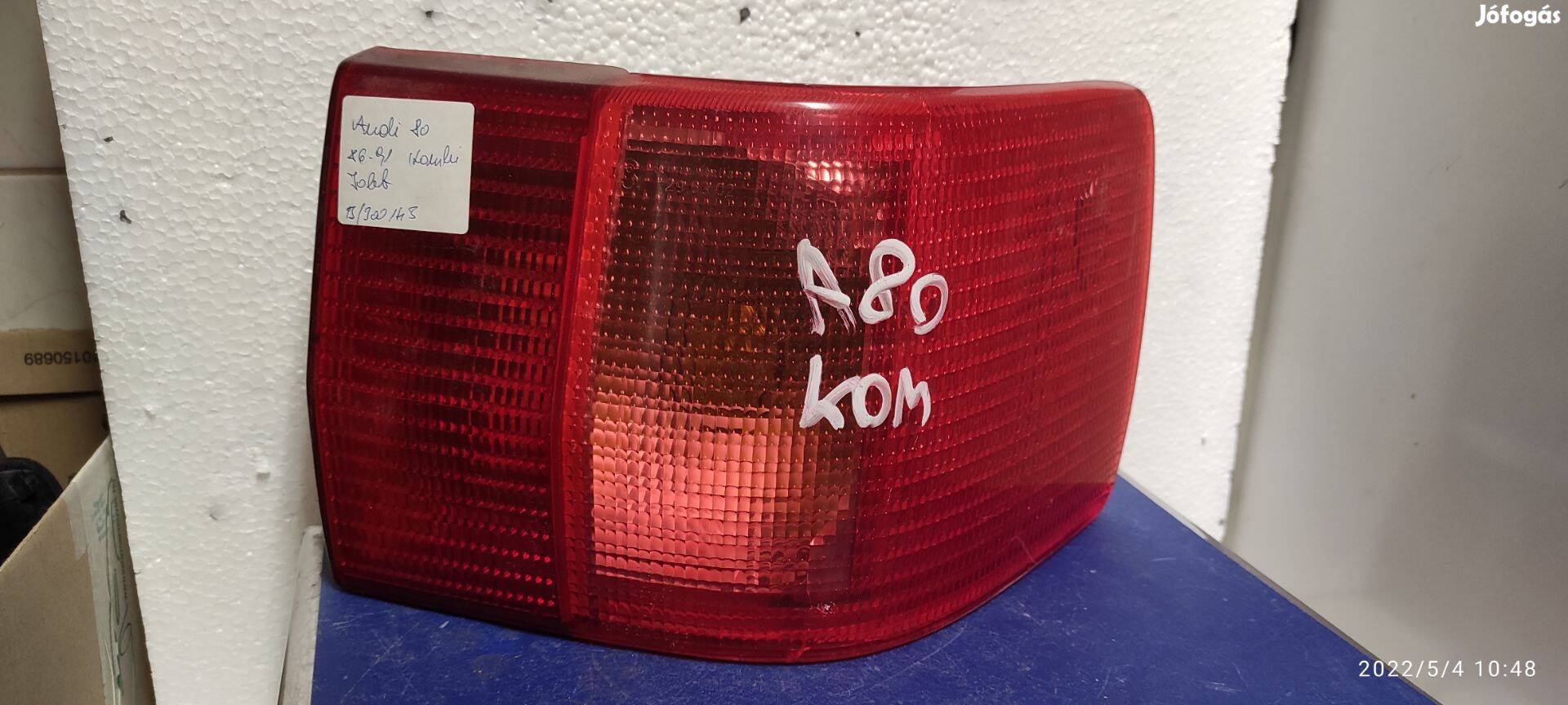 Audi 80 hátsólámpa jobb kombi 1986 -> 1991 üres