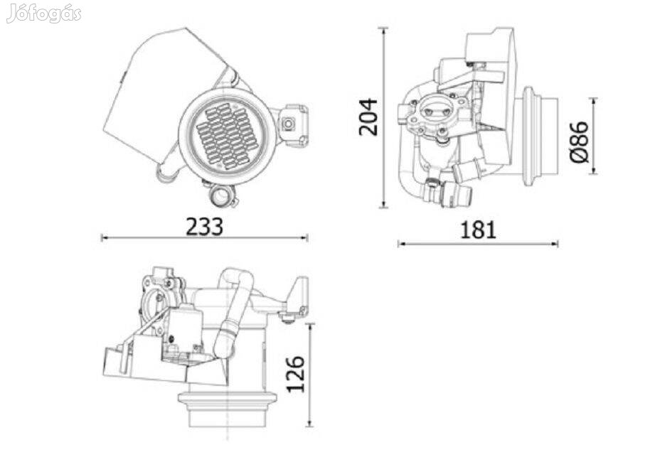 Audi A1 1,6 Egr Hűtő kipufogógáz visszavezetés CE 40 000P 04L131512AH