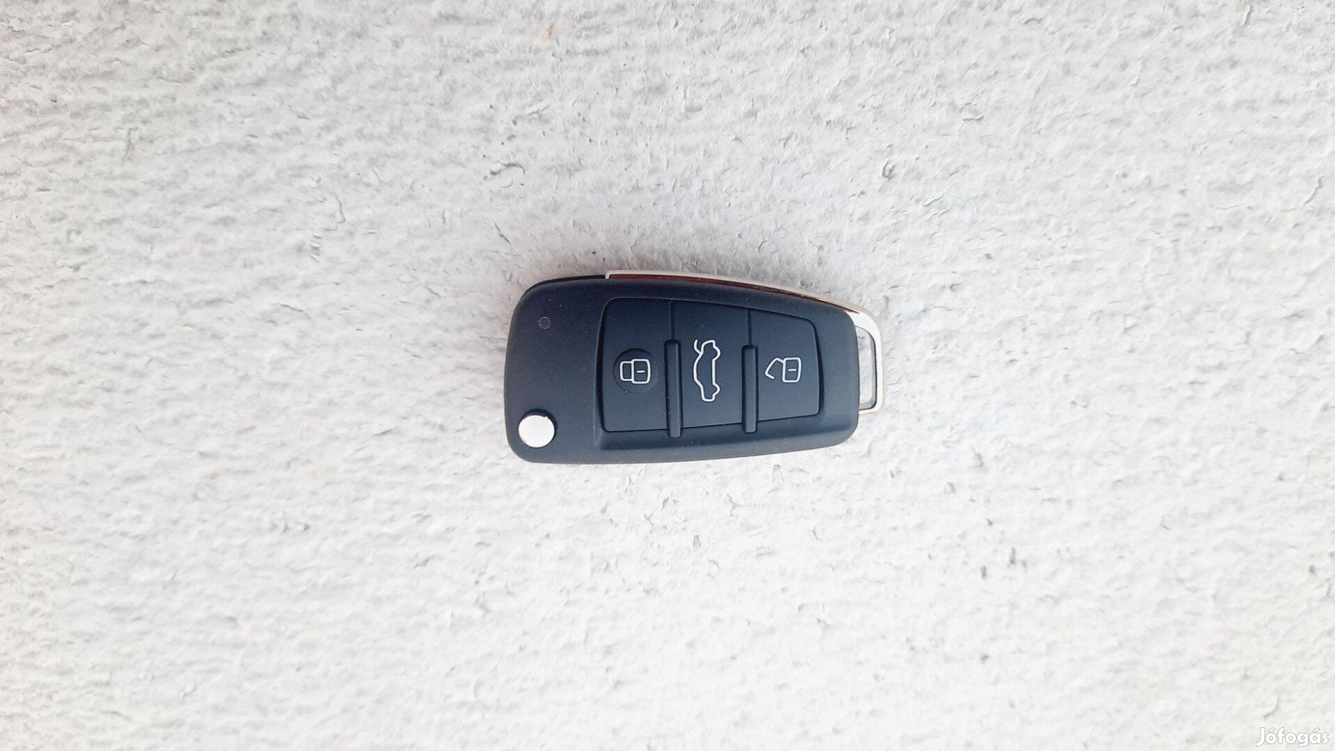 Audi A1 A3 A4 A6 A8 TT Q3 Q7 új távirányító bicskakulcs ház kulcsház