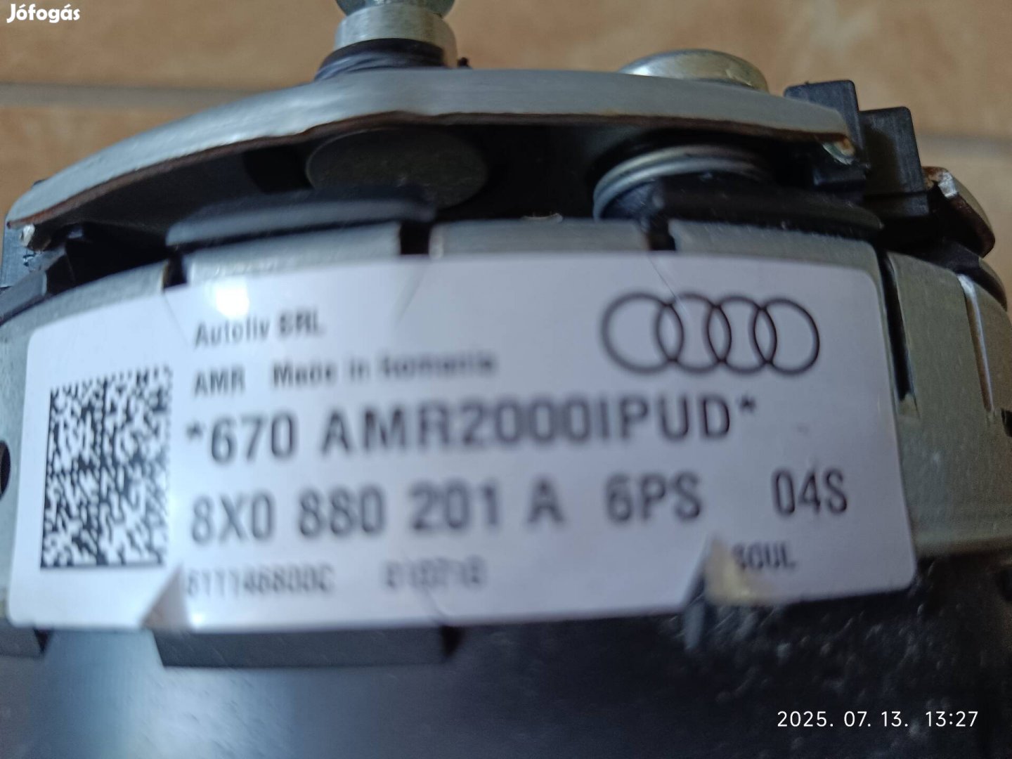 Audi A1 Kormány légzsák 