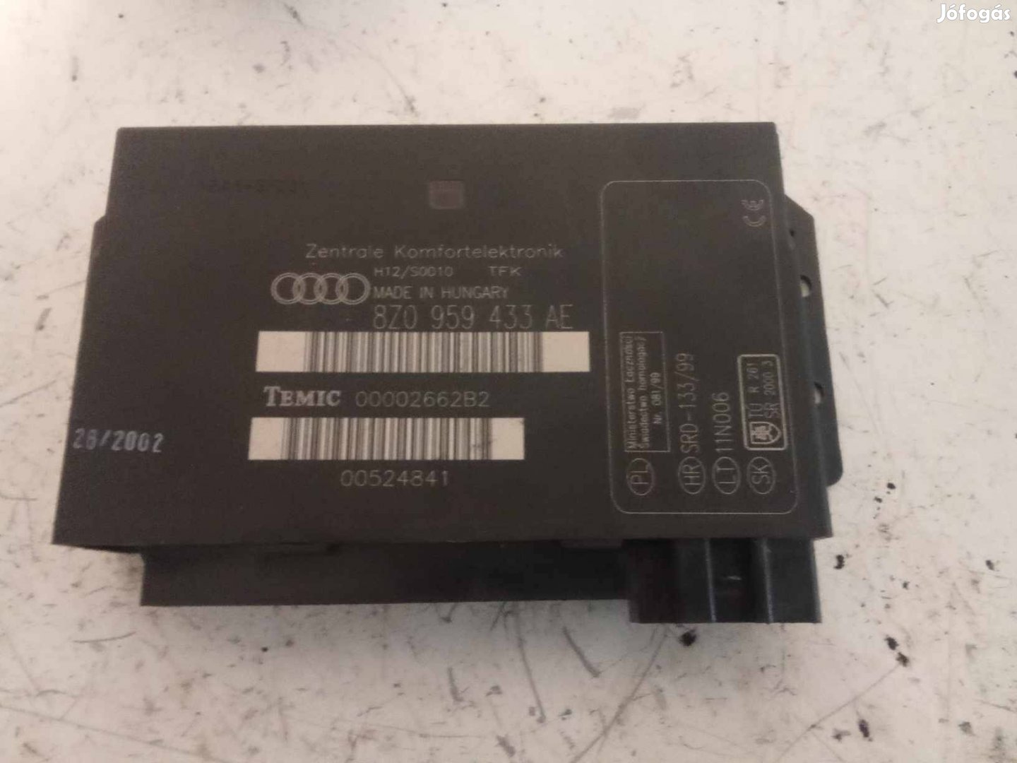 Audi A2 (8Z) komfort elektronika több db