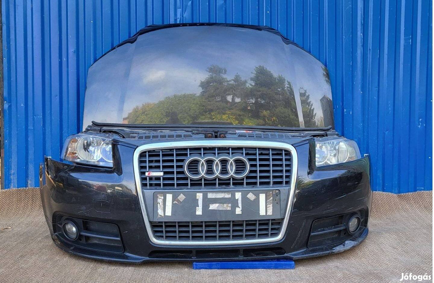 Audi A3 8P 2004-08 gyári S-Line első lökhárító fekete