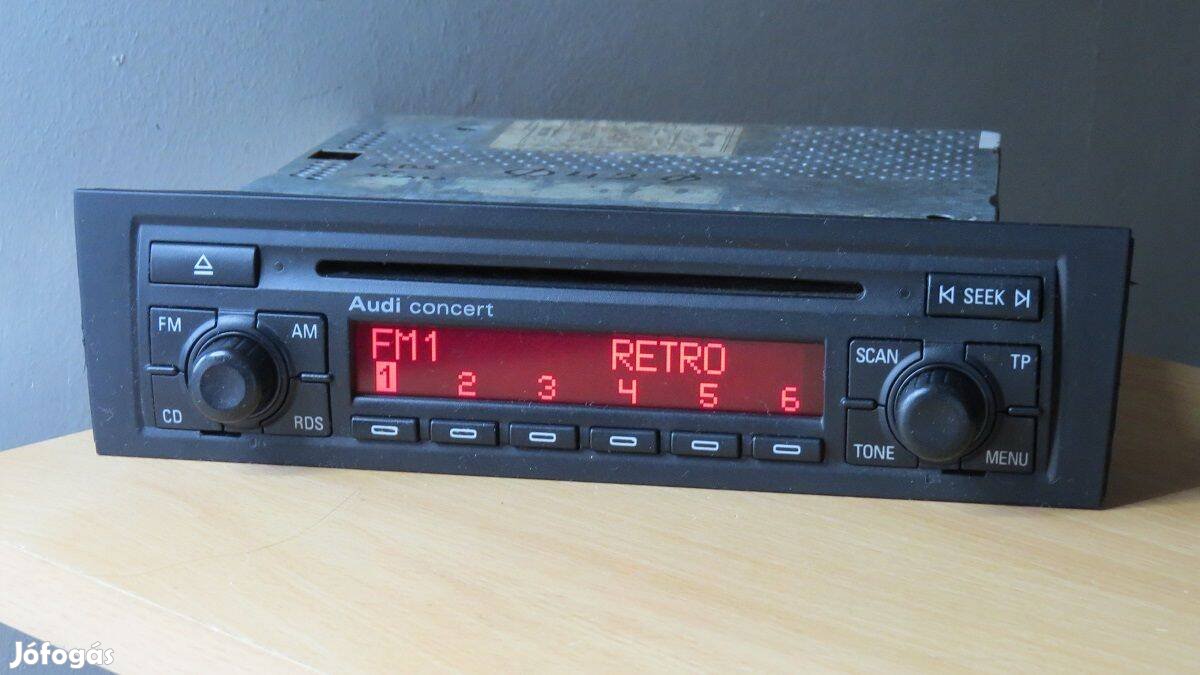 Audi A3 8P Concert gyári cd rádió fejegység
