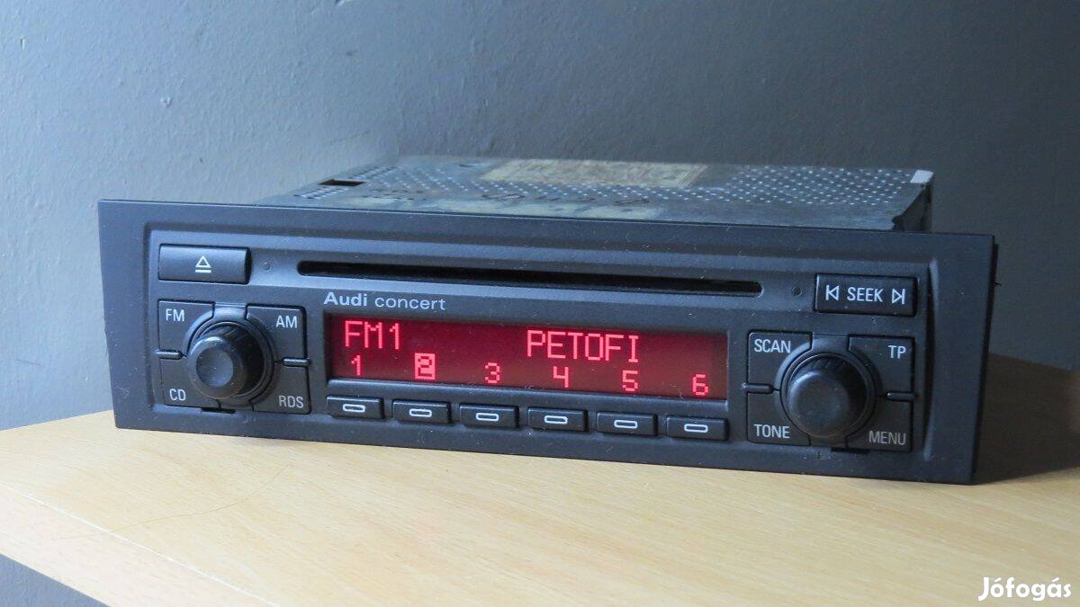 Audi A3 8P Concert gyári cd rádió fejegység