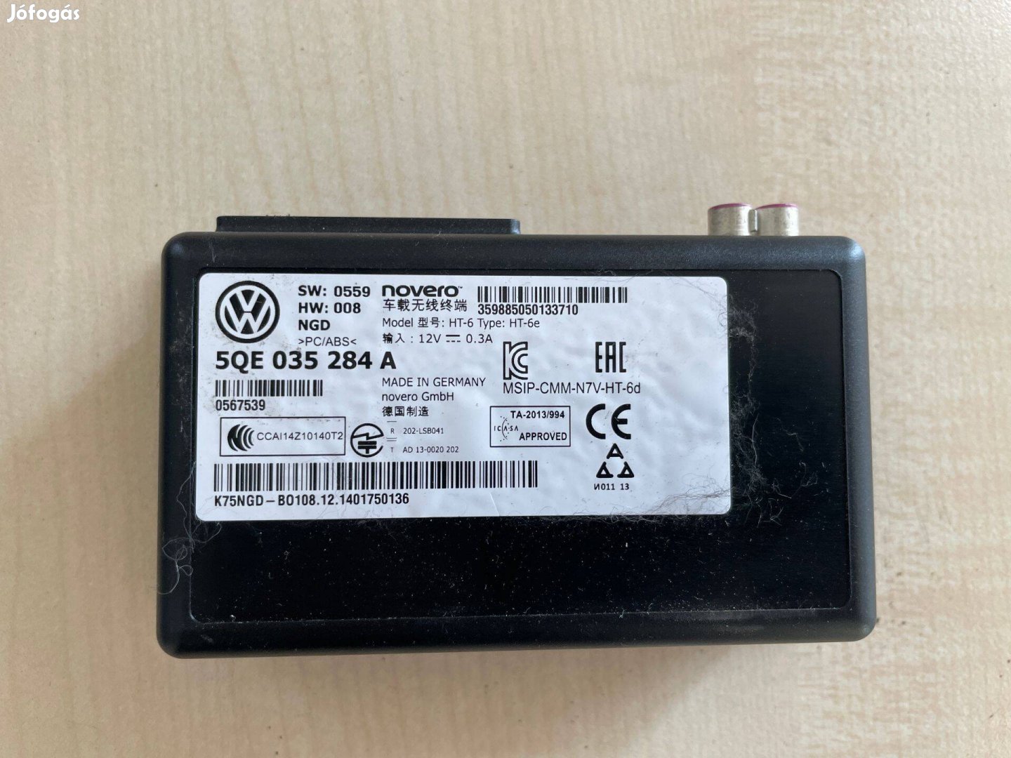 Audi A3 8V 5QE 035 284 A online szolgáltatások modul 2013-2020