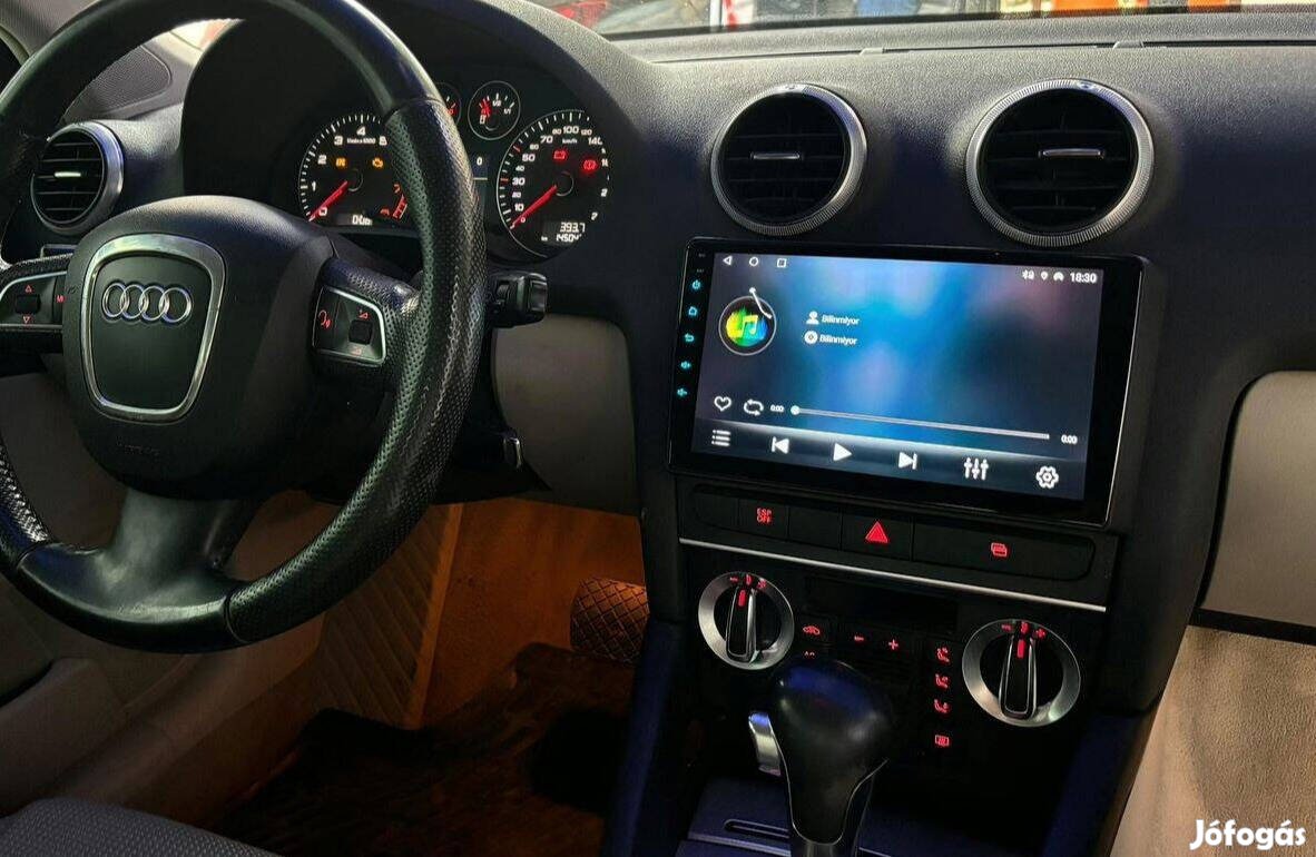 Audi A3 Android 2Din Multimédia 9" Kijelző Navigáció Rádió Fejegység