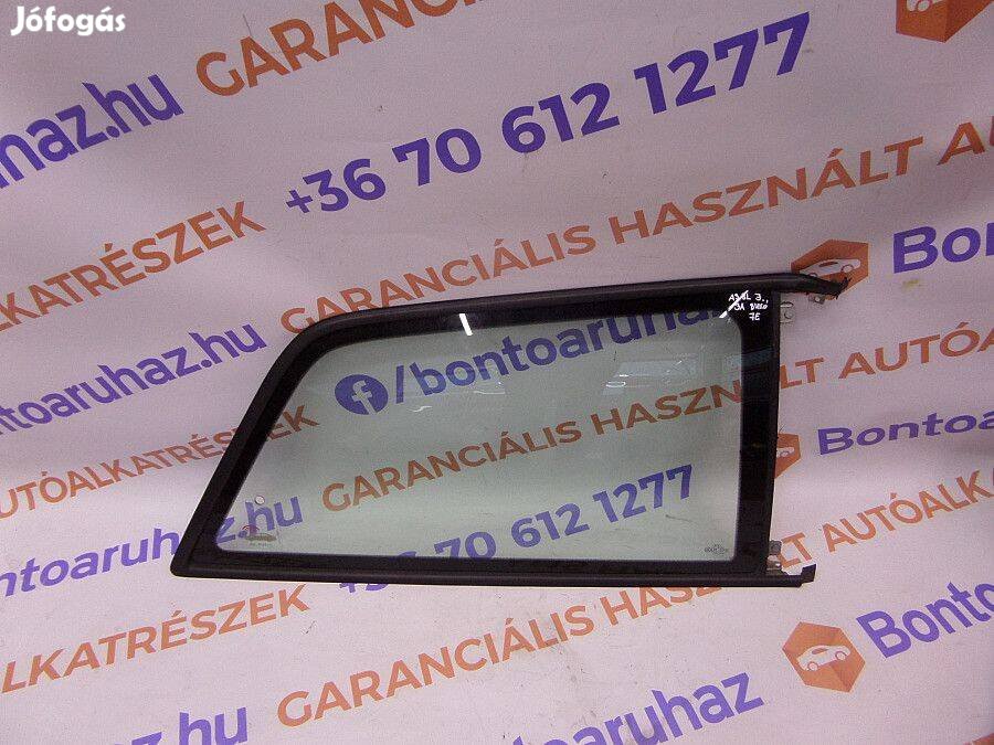 Audi A3 Eladó bontott gyári A3 8L 3 ajtós jobb oldali bukóüveg