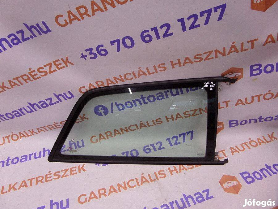 Audi A3 Eladó bontott gyári A3 8L 3 ajtós jobb oldali bukóüveg