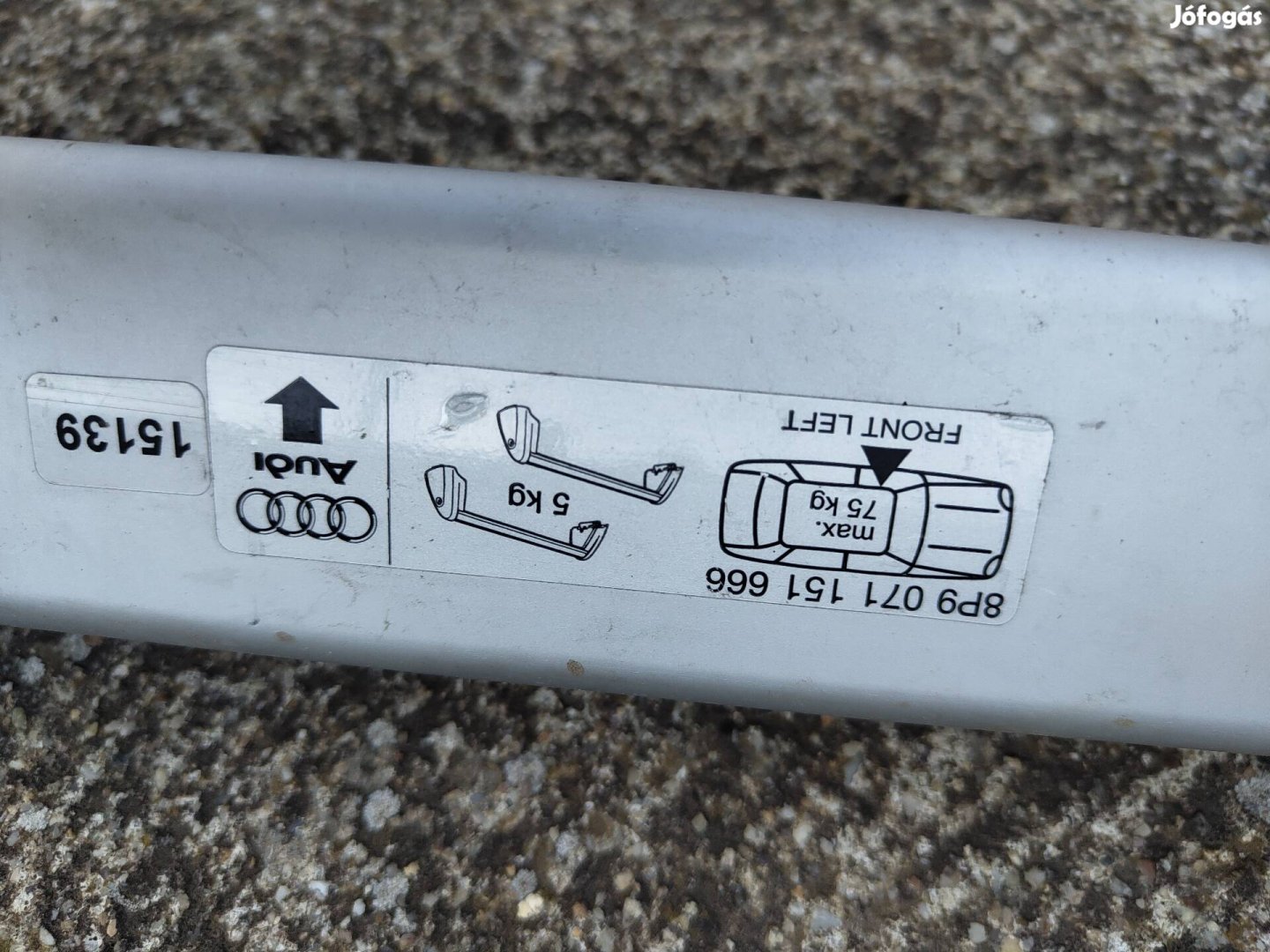 Audi A3 S3 8 P modell gyári tetőcsomagtartó 