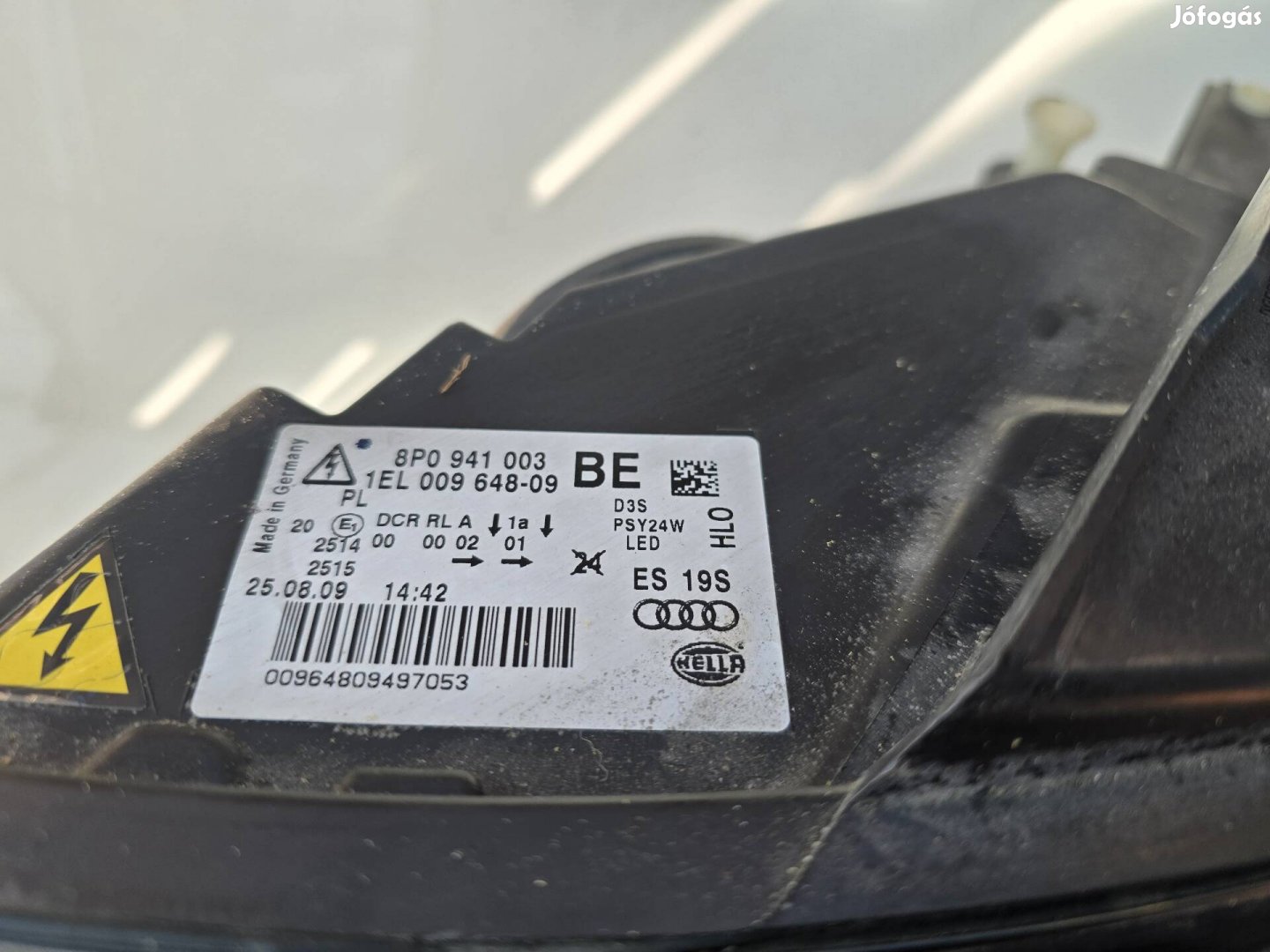 Audi A3 sportback első lámpa 
