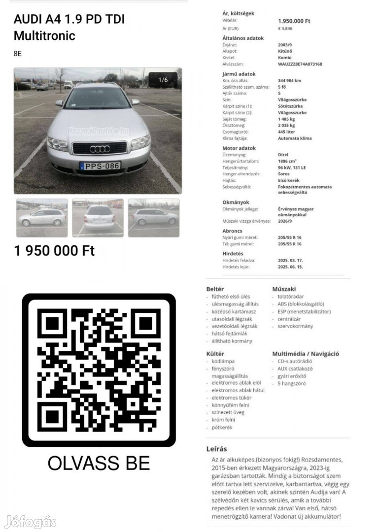 Audi A4 1.9 TDI