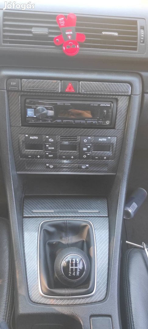 Audi A4 B6 - B7 klímavezérlő panel matrica, a kopott gombokra