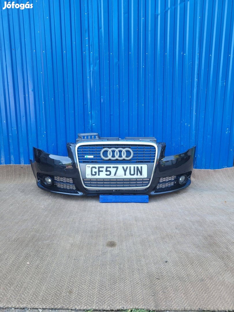 Audi A4 B7 gyári 8E0807437AF S-line első lökhárító 2004-08 sérülésment